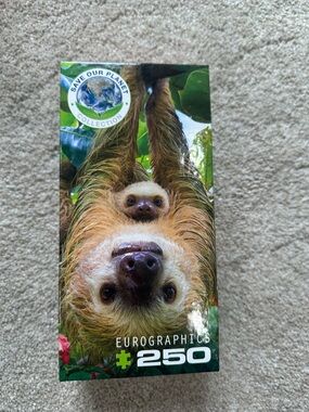 Eurographics 250-Piece Sloth Puzzle - Green & Brown